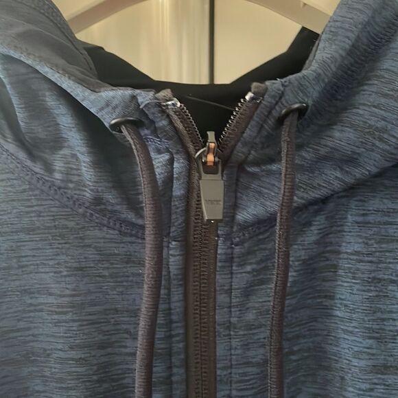 Zella pyrite zip hoodie in navy halite melange new no tags - Picture 7 of 8